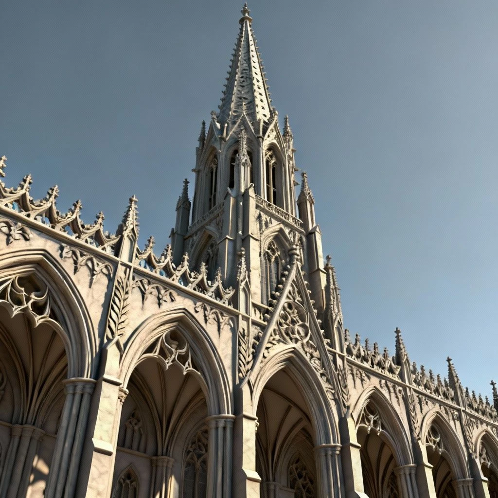 建筑风格3D模型生成示例1