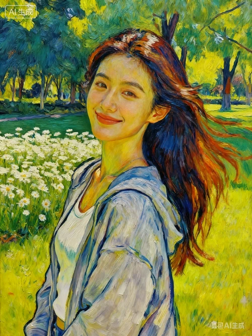 人像油画艺术照示列1