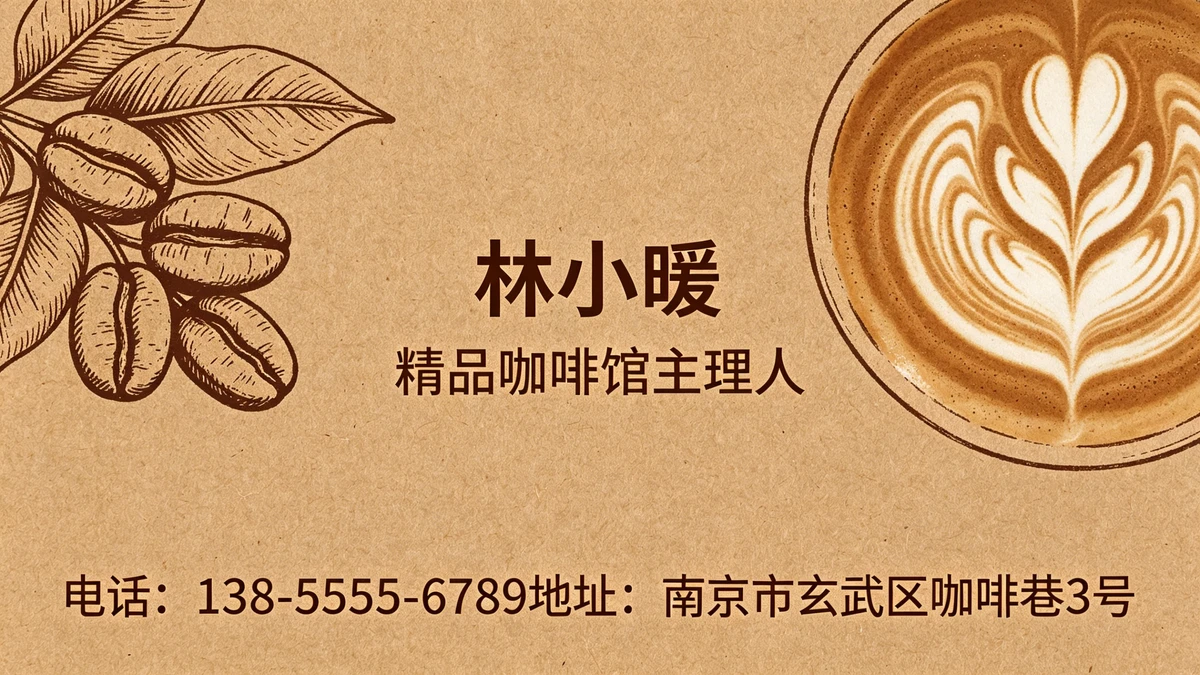 咖啡名片示例1