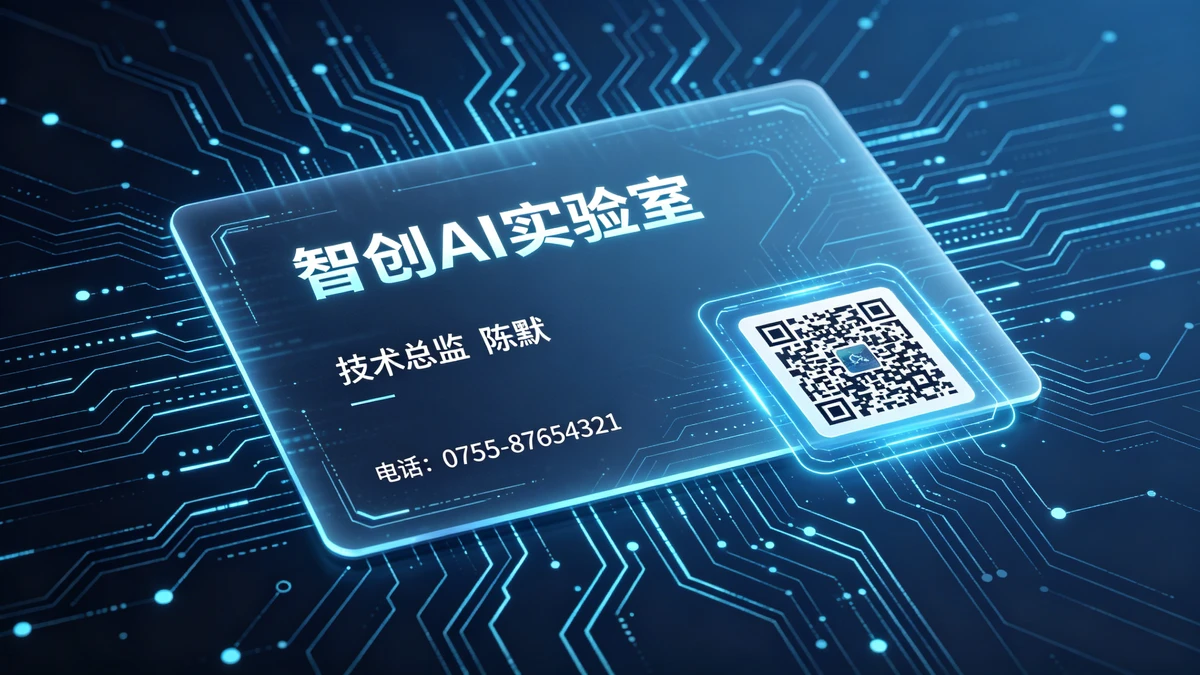 科技未来名片示例1