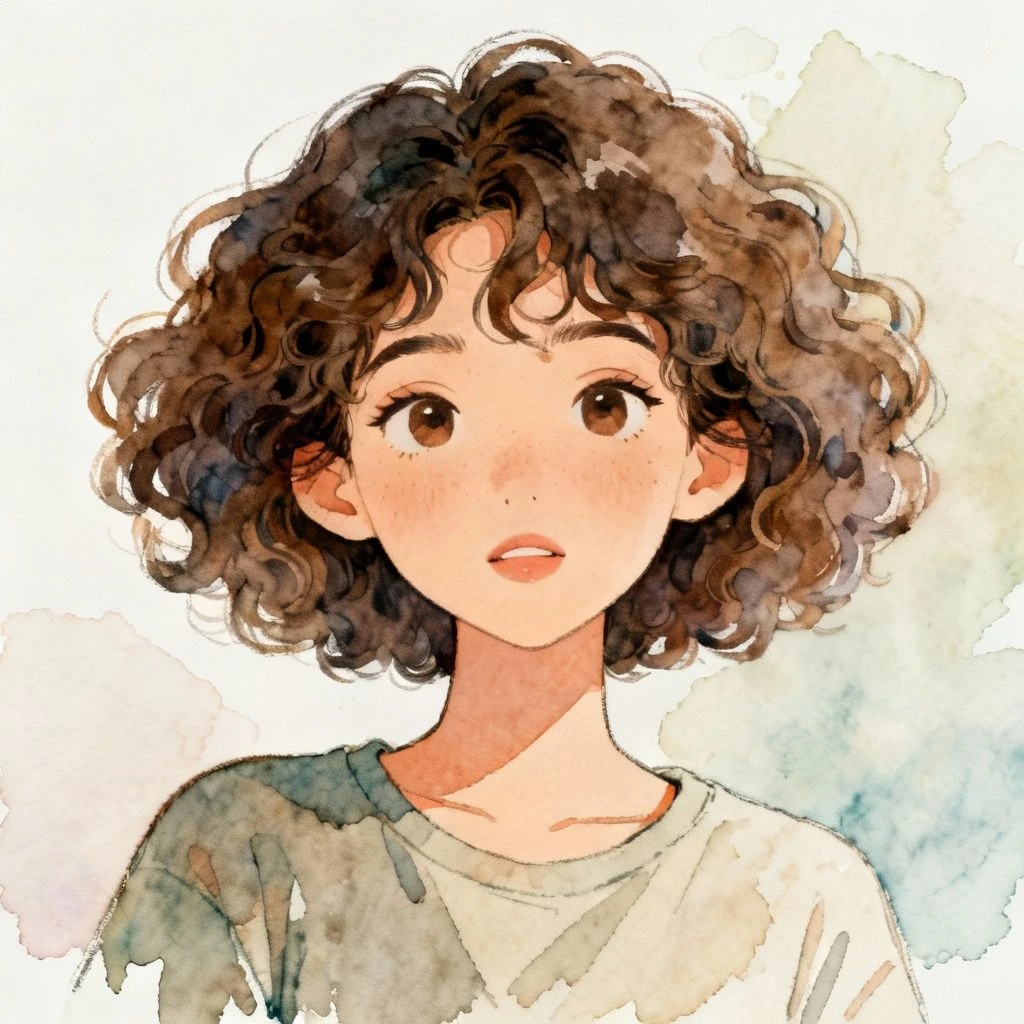 手绘风格头像示例1