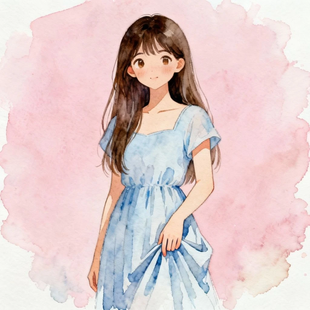 水彩风格头像示例1