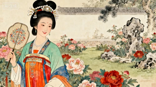 古风仕女生成示例1