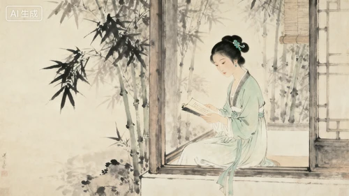 古风仕女生成示例1