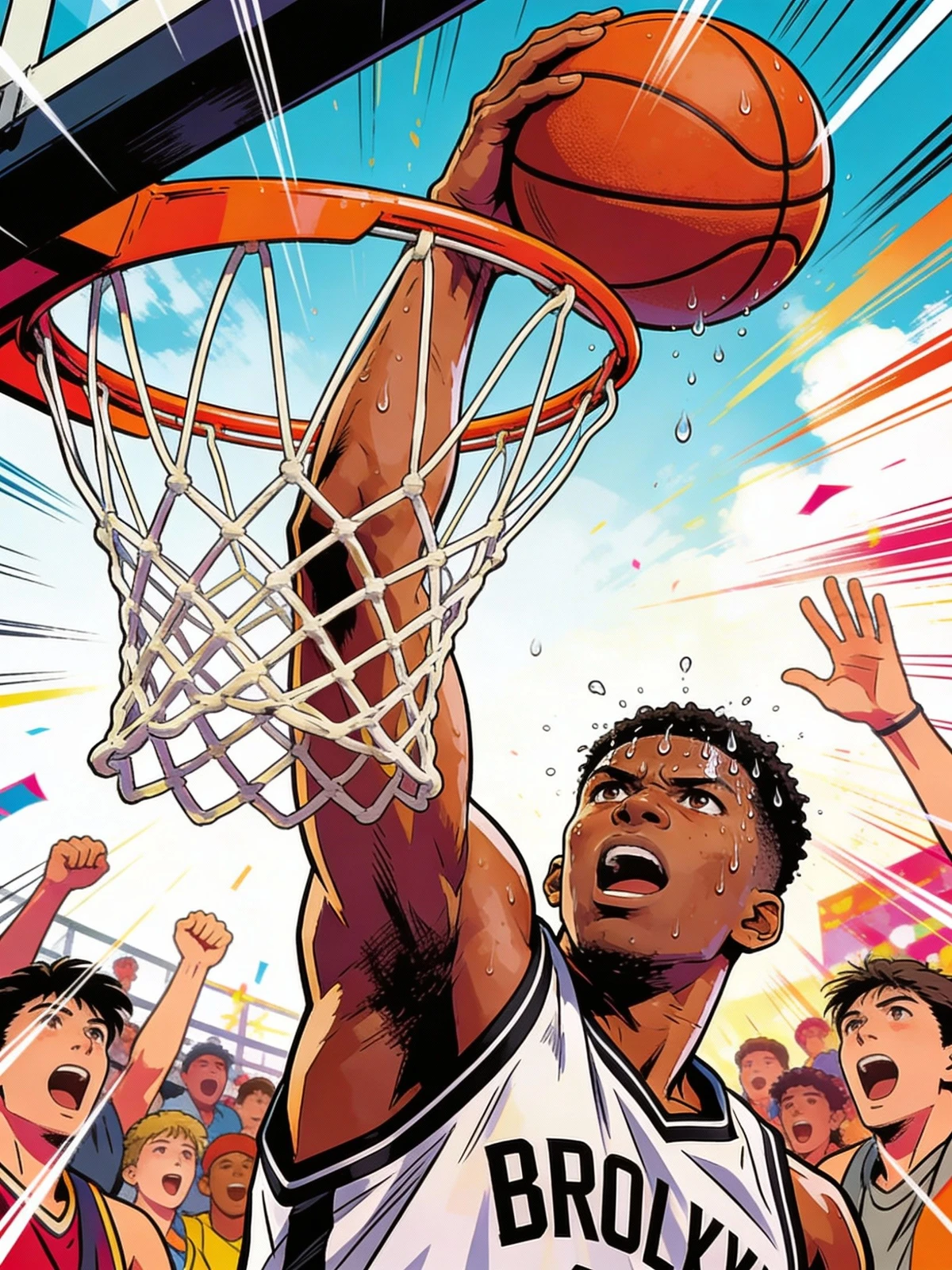 热血漫画封面示例1