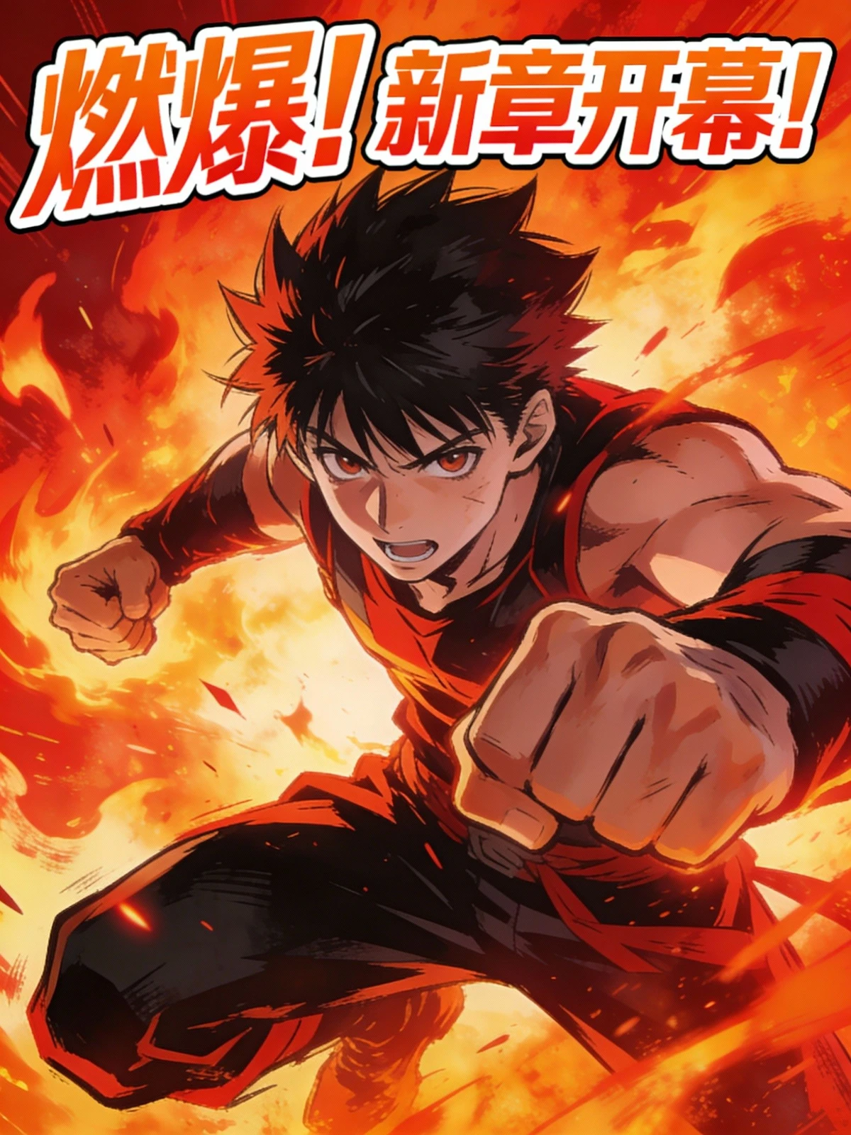 热血漫画封面示例1