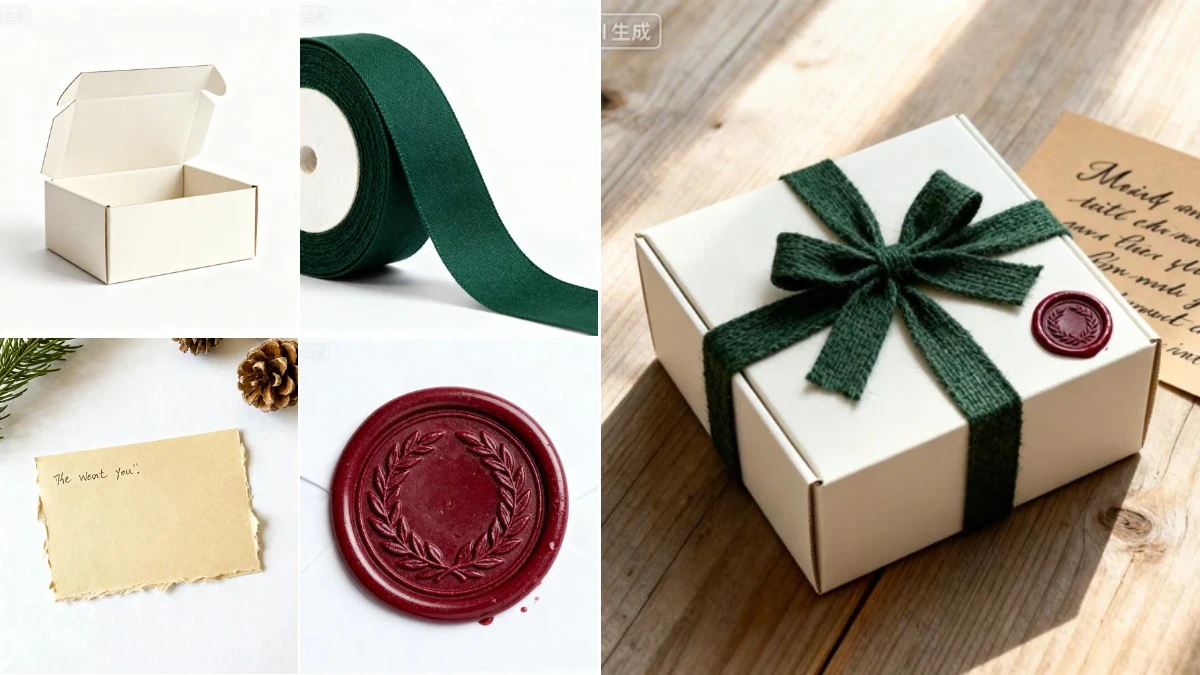 图4：文创产品包装AI合成效果（左侧为拆分素材，右侧为合并成品）