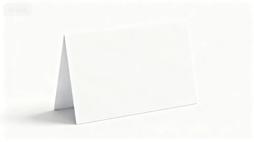 产品说明卡片，简约排版，预留图文区域，白色背景，侧视拍摄，厚度1mm