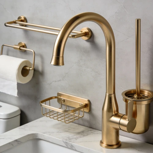 组件参考：香槟金水龙头与五金挂件图片