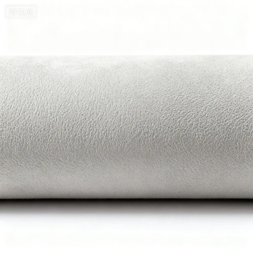 浅灰色科技布面料，防污纹理，白色背景，正视拍摄，质感细腻