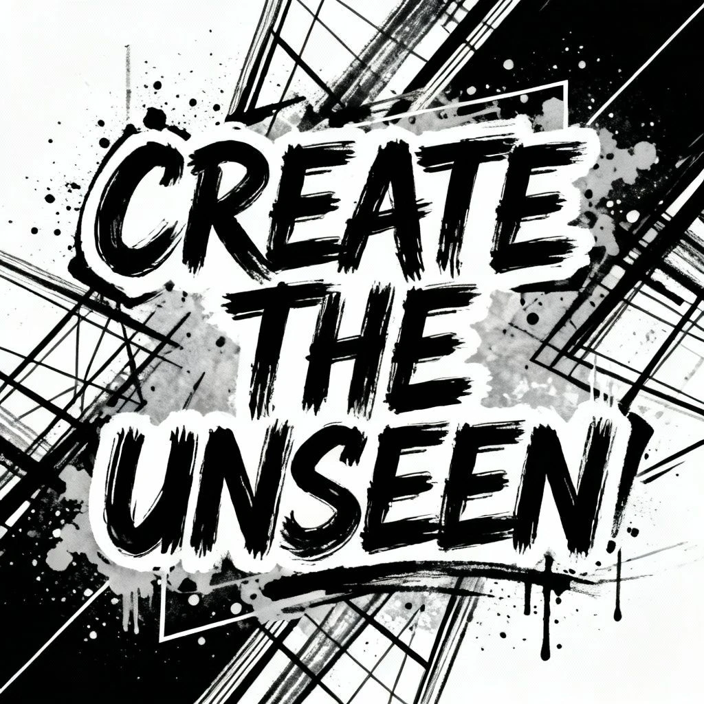 艺术涂鸦风格手写稿示例1