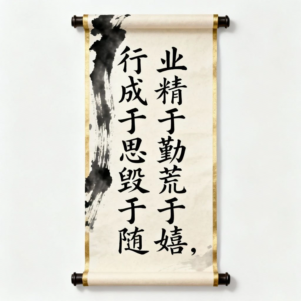 毛笔风格手写稿示例1