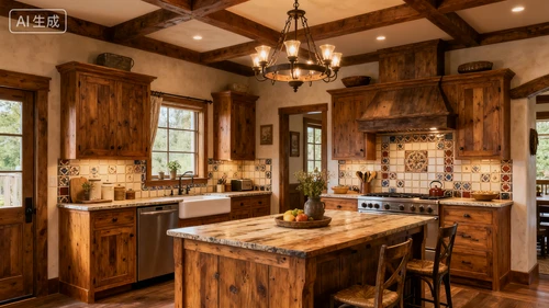 美式风格室内设计示例1