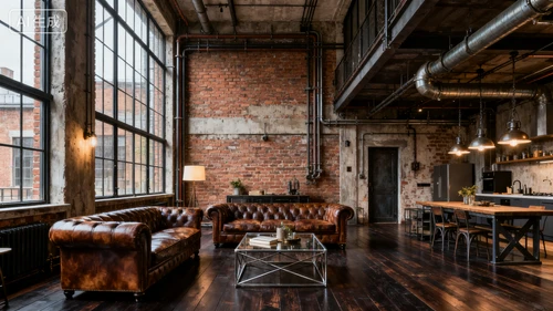 工业风格室内设计示例1