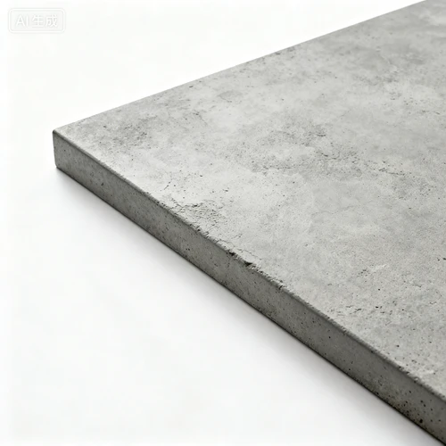 灰色水泥台面，粗糙质感，直角边缘，白色背景，俯视拍摄，纹理自然