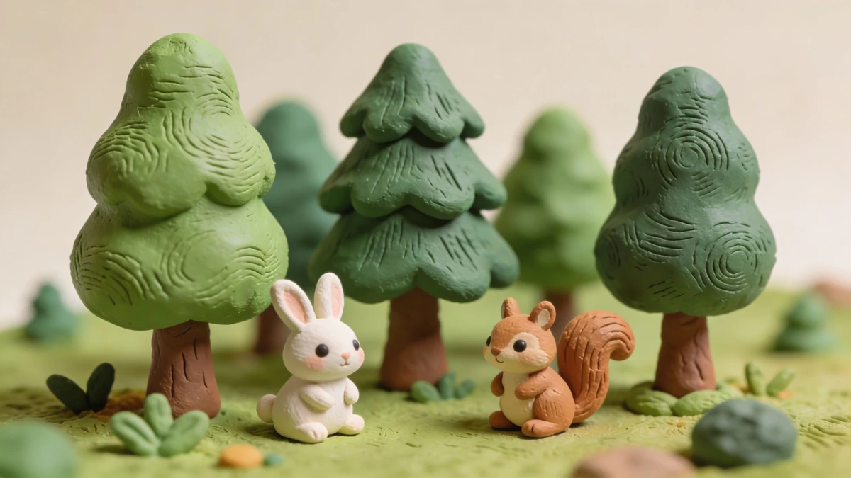 黏土风格景观示例1