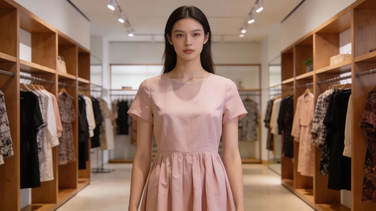 人台图变真人模特后示例图像