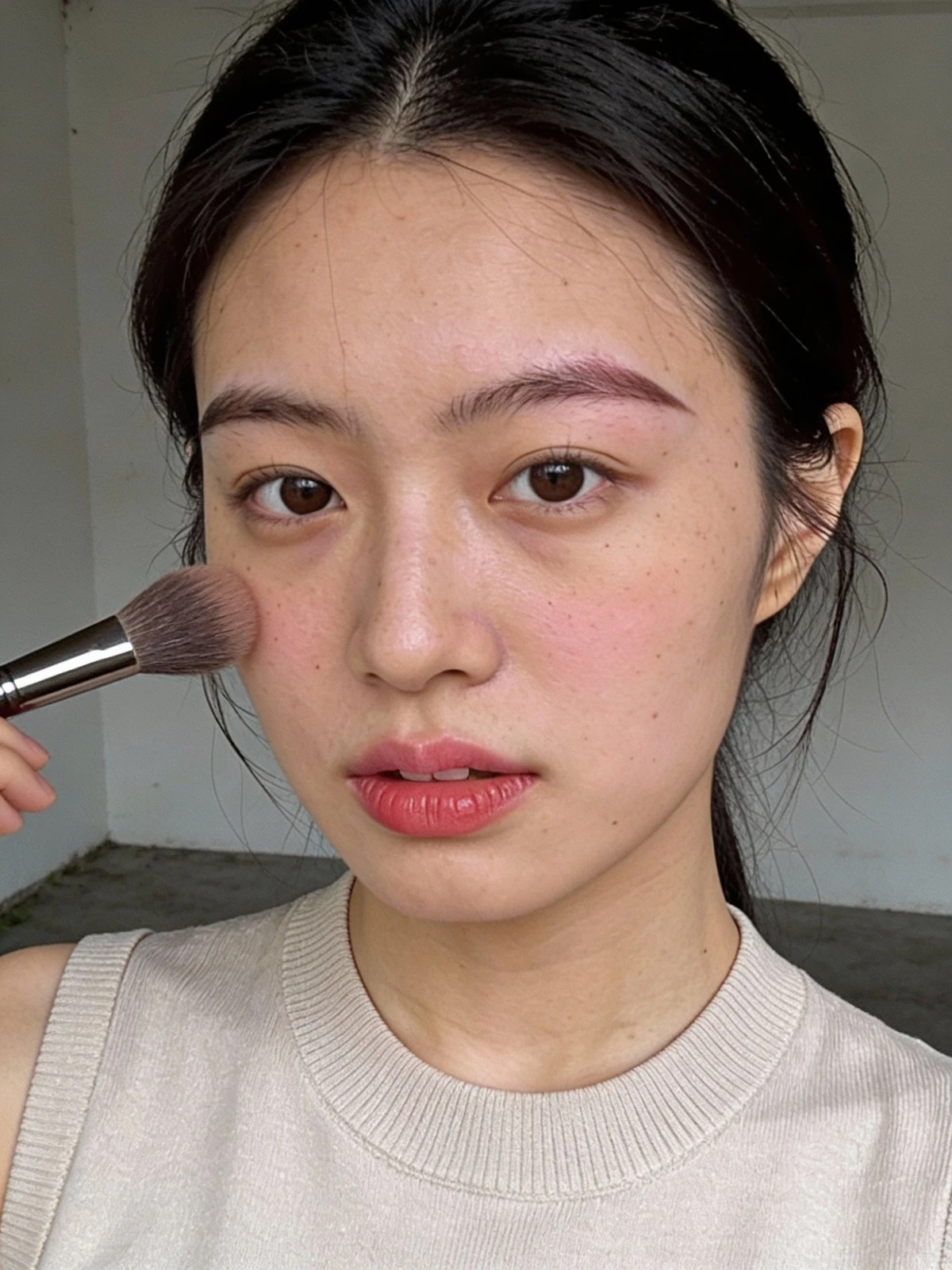 一键上妆美化前示例图像