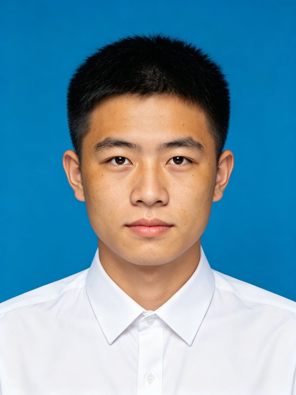证件照磨皮前示例图像
