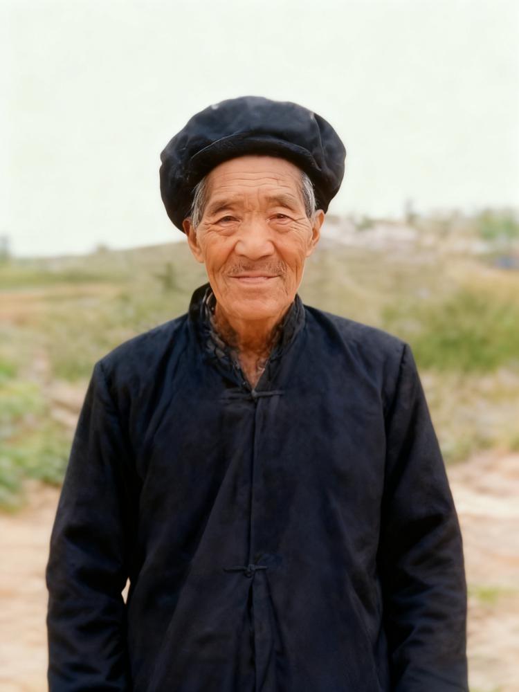  黑白照片上色前示例照片