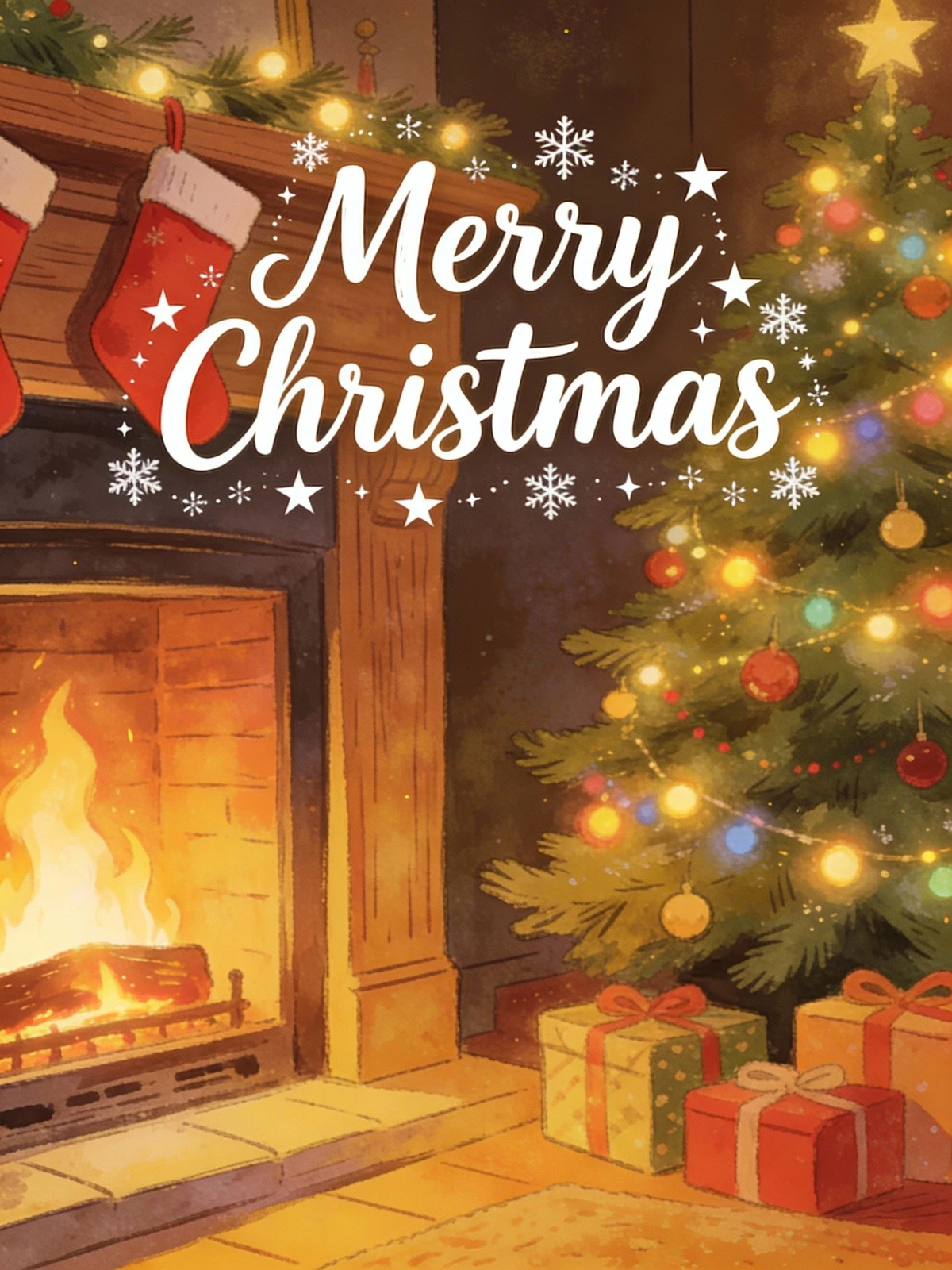 节日祝福明信片示例1