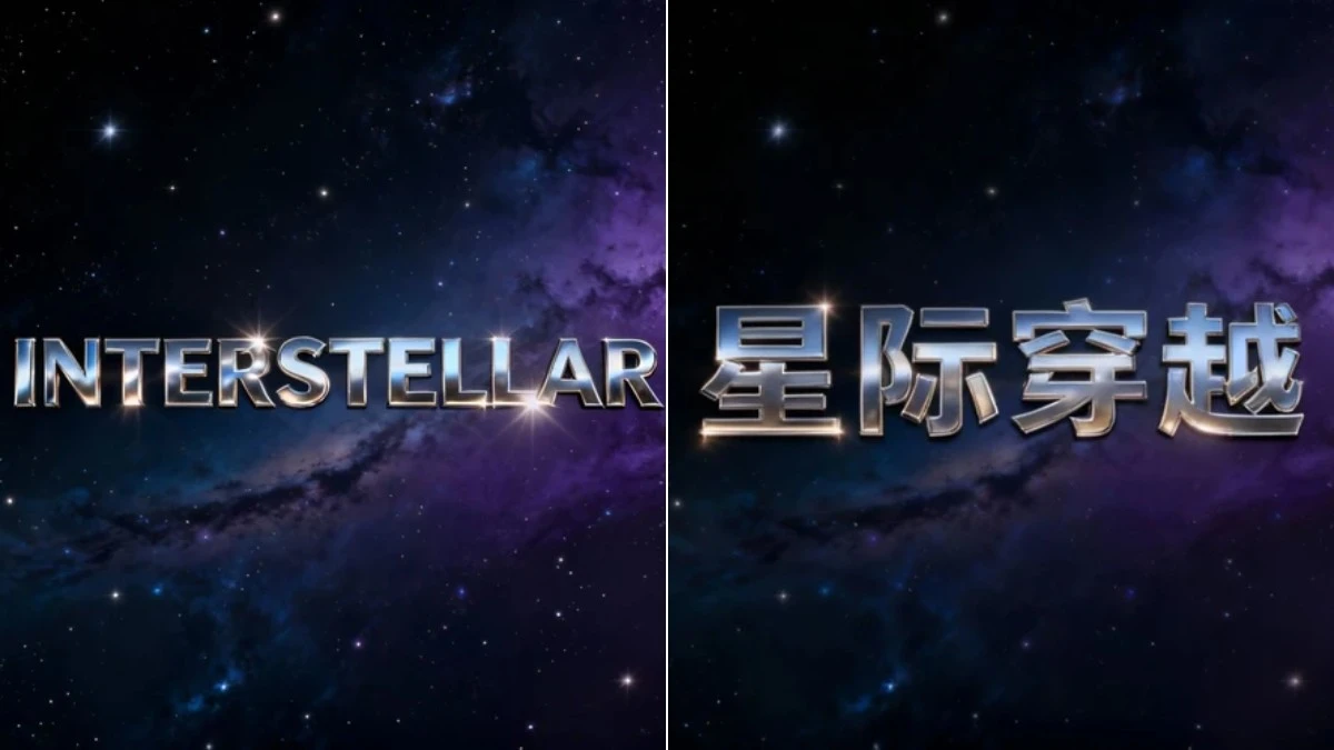 图2：电影海报翻译效果（左侧为英文原版，右侧为汉化版）