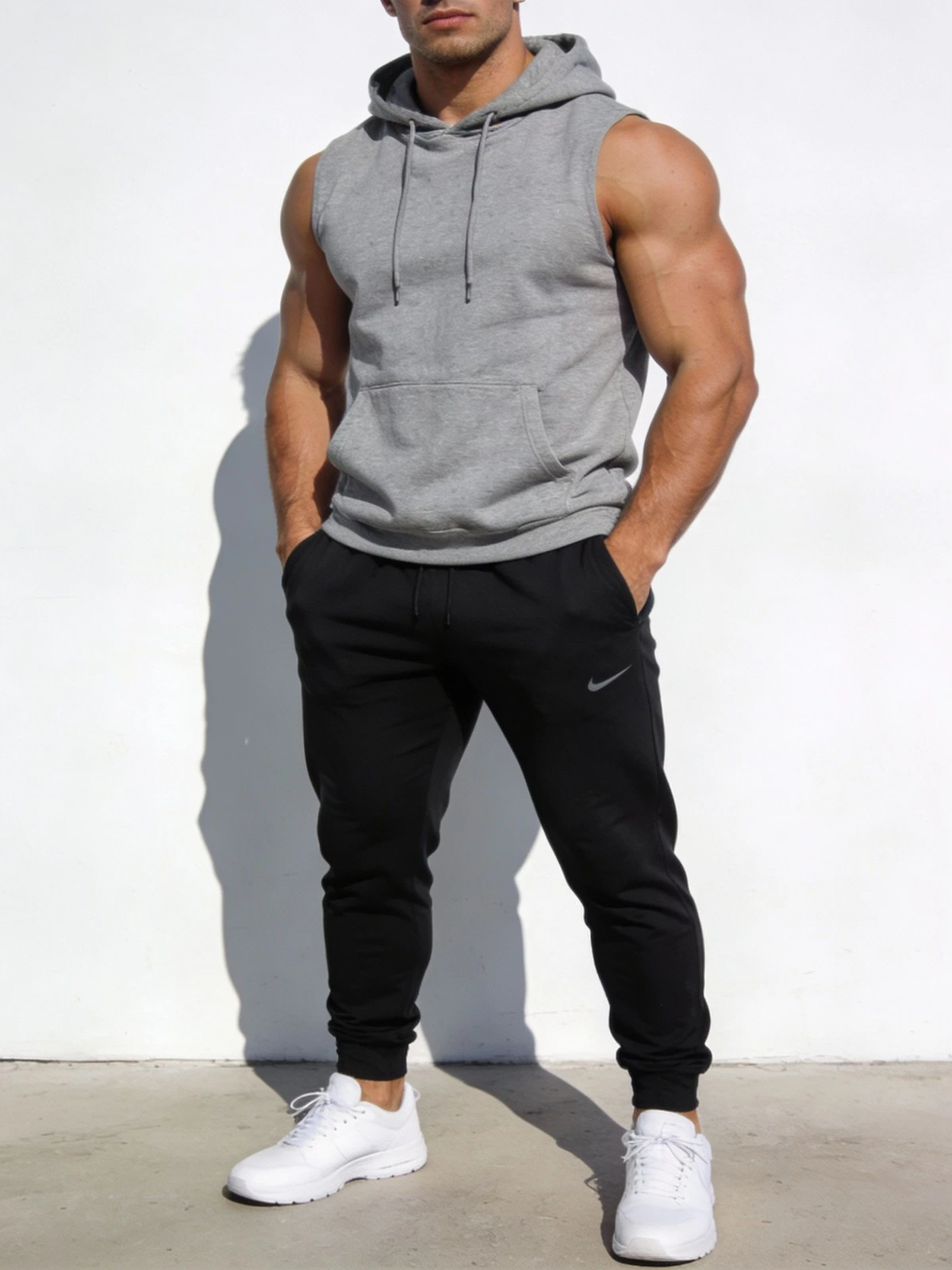 模特图换自然背景前示例图像