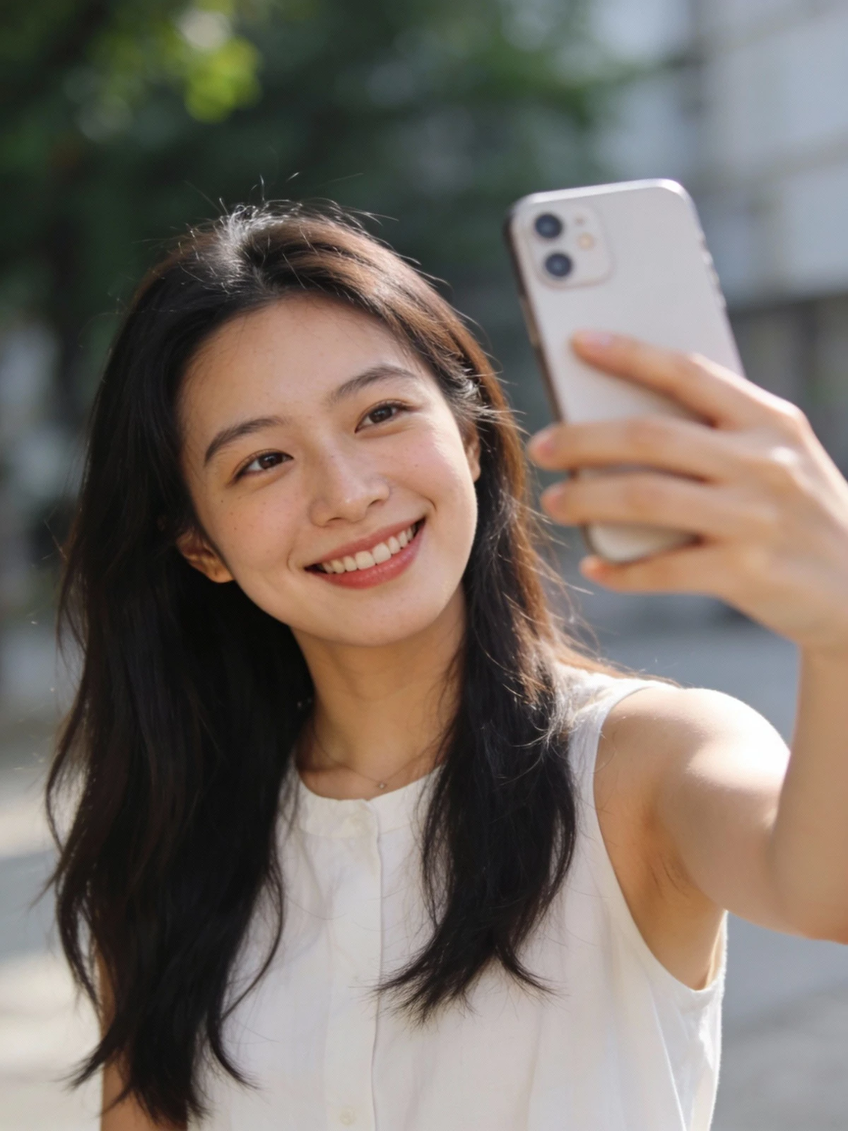 人像照片变白底前示例图像