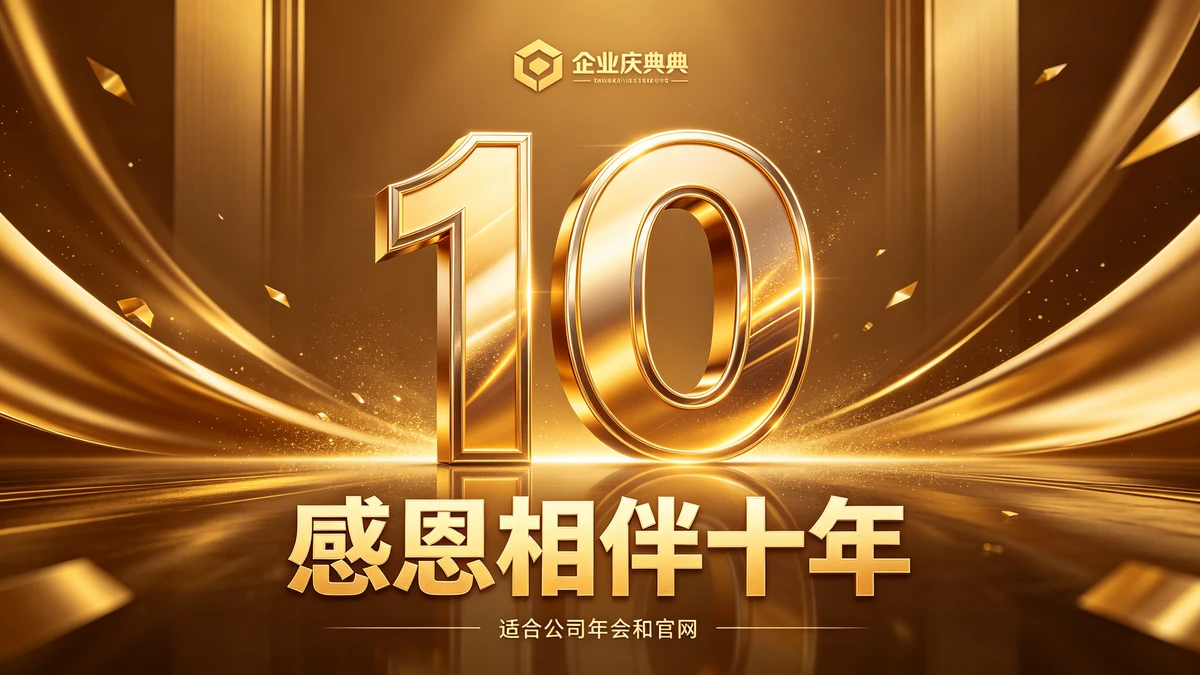 企业周年庆海报示例1