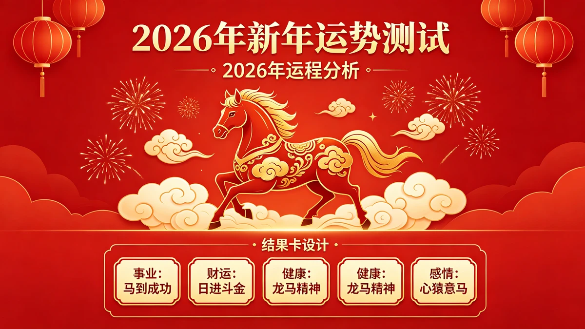 运势测试海报示例1