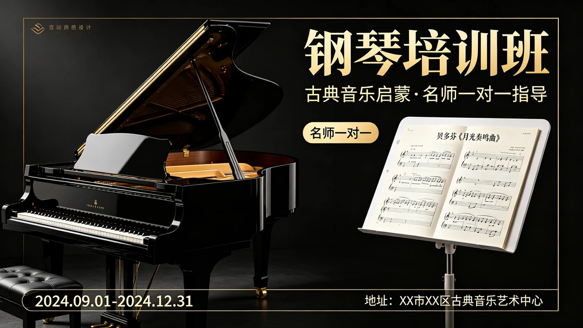 音乐课程宣传单示例1