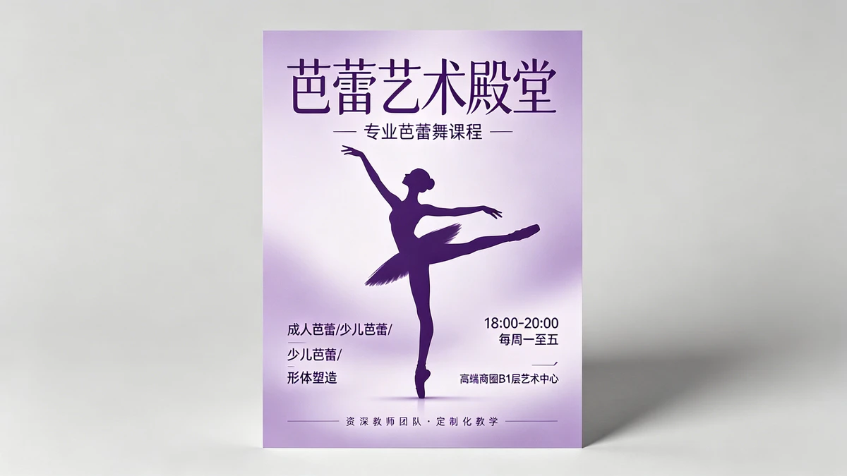 舞蹈工作室宣传单示例1