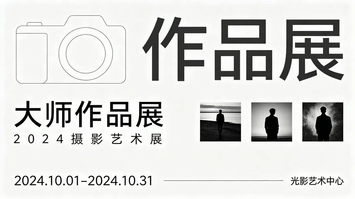 摄影展览宣传单示例1
