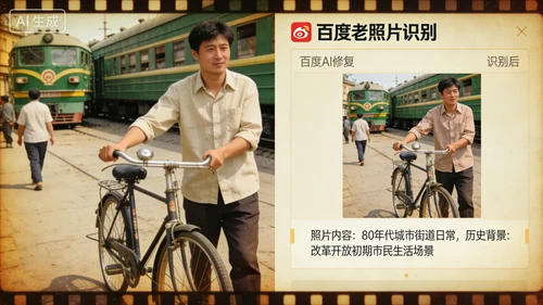 百度老照片内容识别示例1