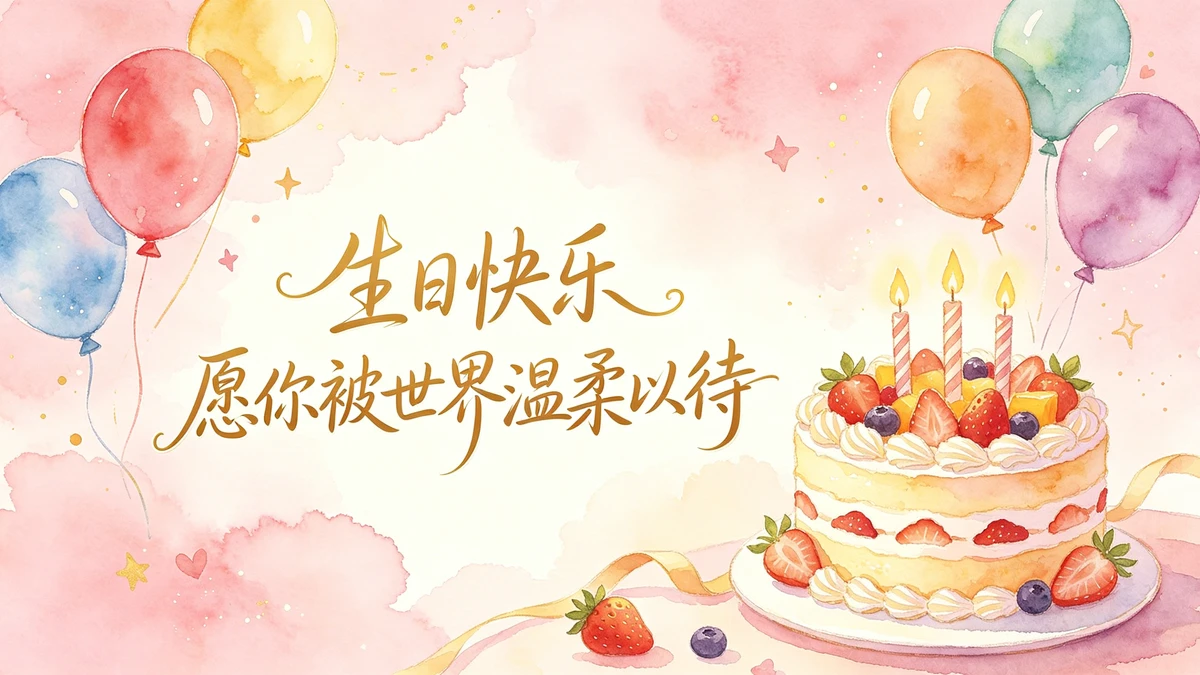 成人生日贺卡示例1