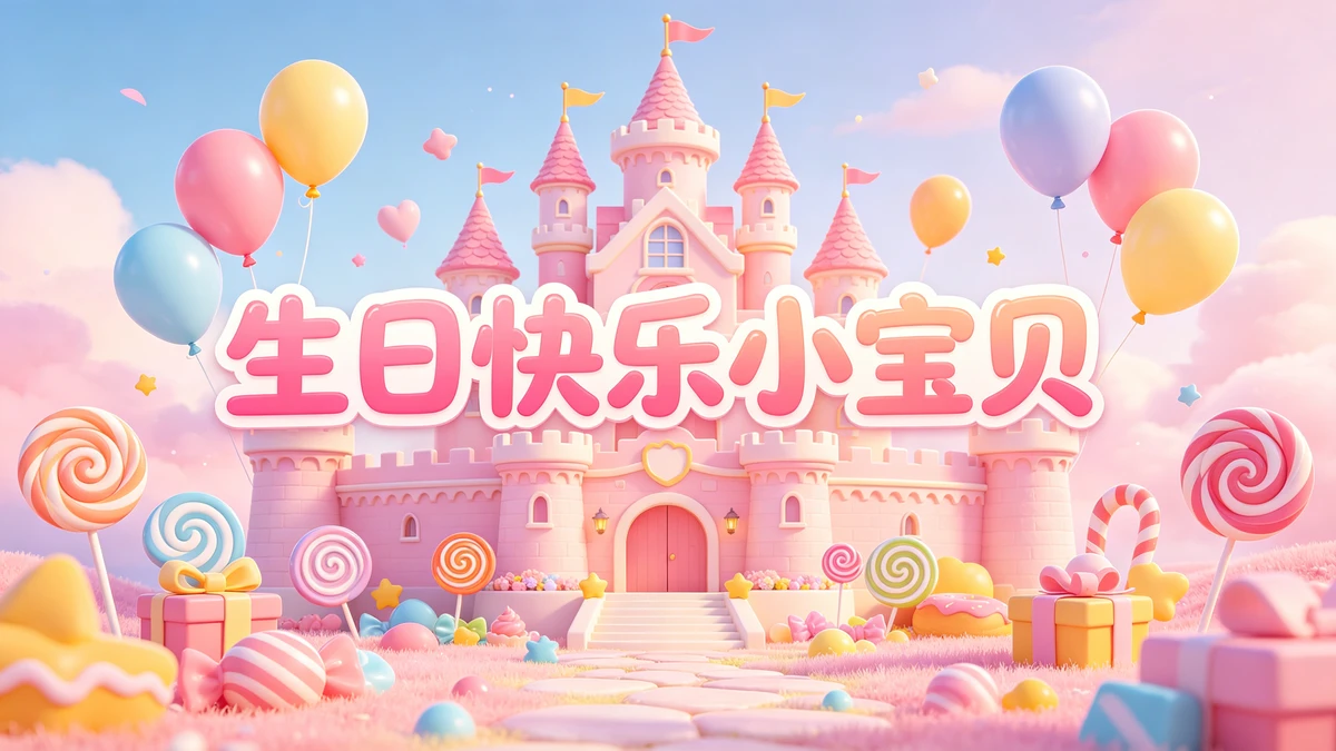 儿童生日海报示例1