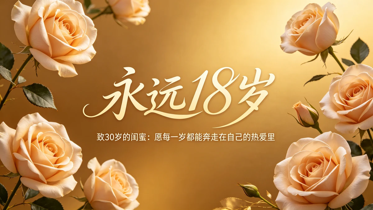 成人生日海报示例1