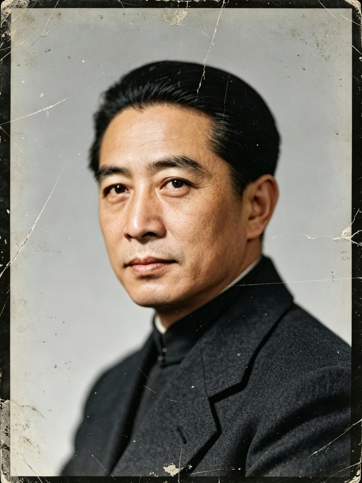 人像上色修复前示例图像