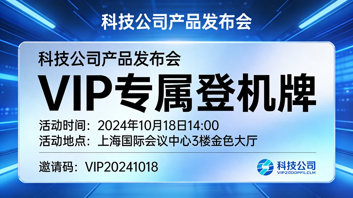 商务登机牌示例1