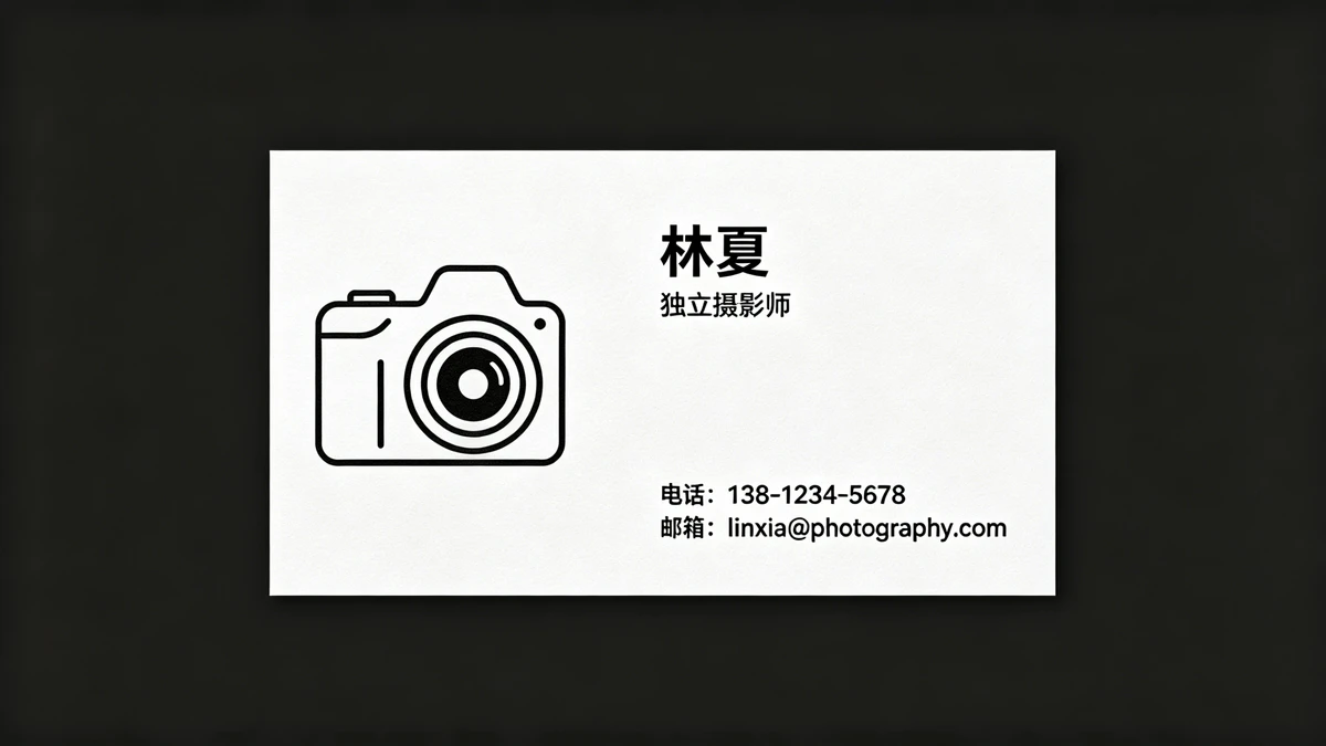 个人名片示例1