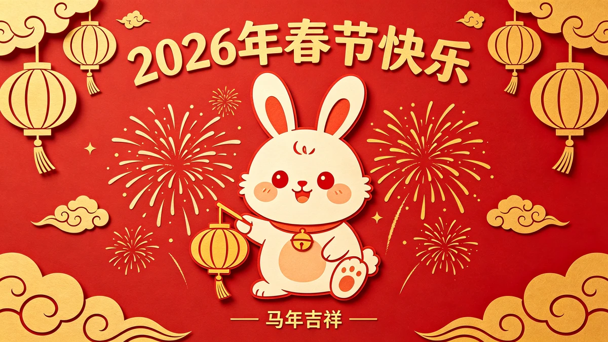 节日卡通海报示例1