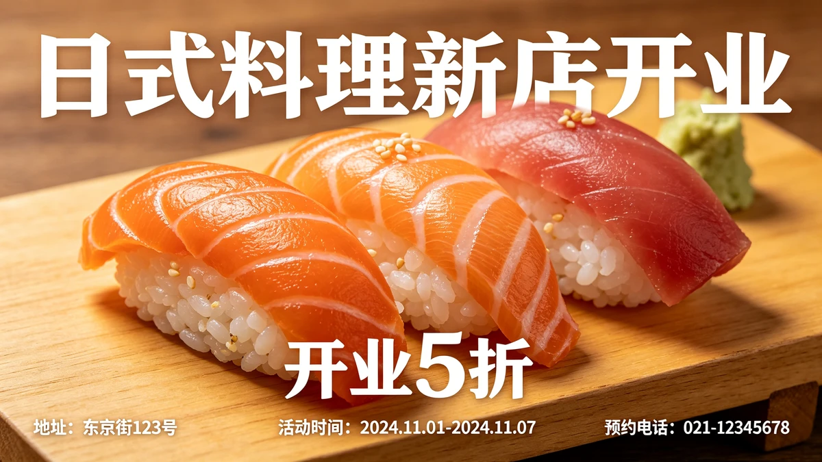 新店开业宣传单示例1