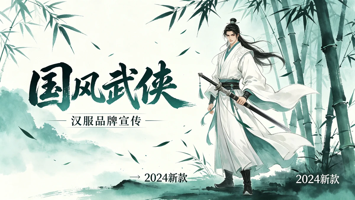 国风人物海报示例1