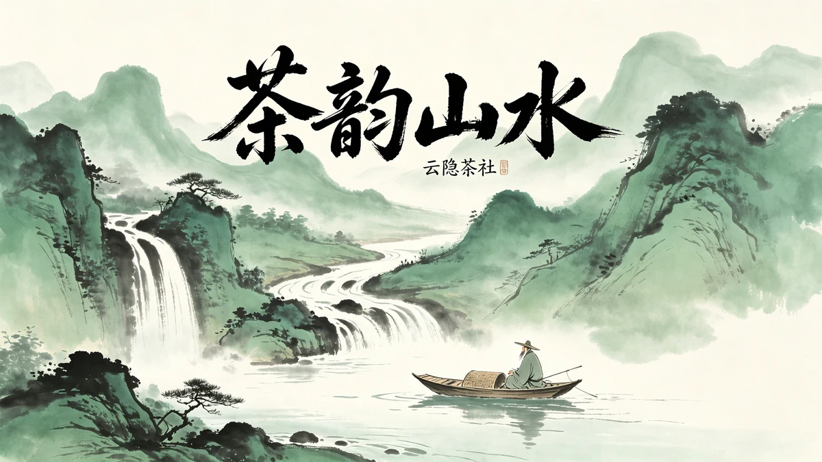 水墨山水海报示例1