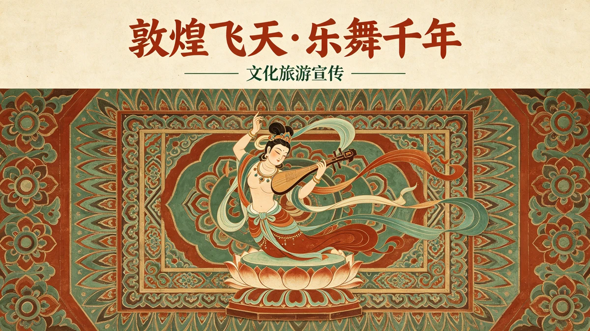 敦煌风格海报示例1