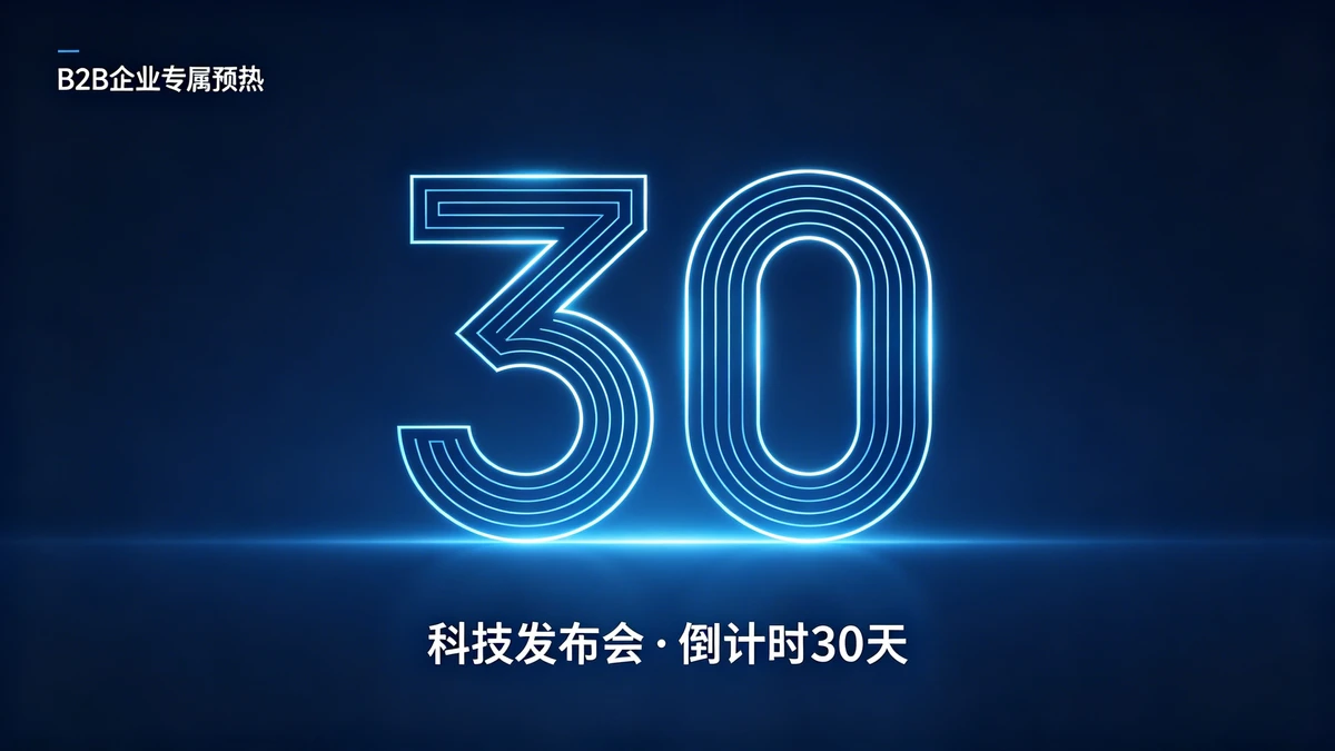 发布会倒计时示例1