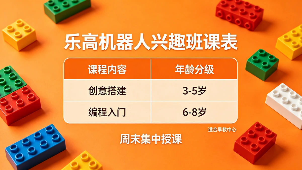 兴趣班课表示例1