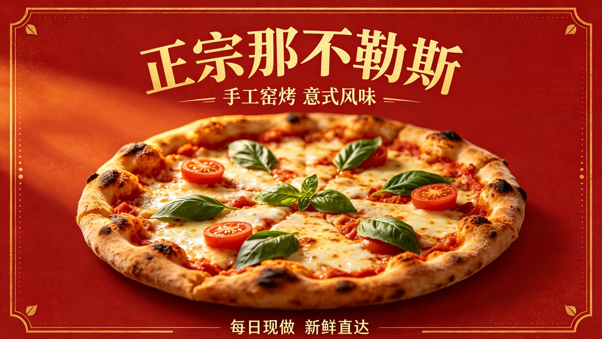 意式餐厅宣传单示例1