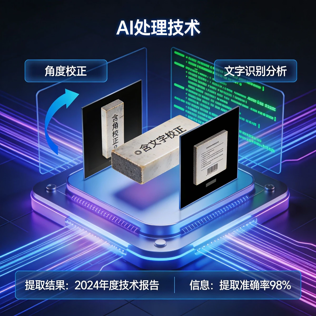 多角度图片文字提取示例1