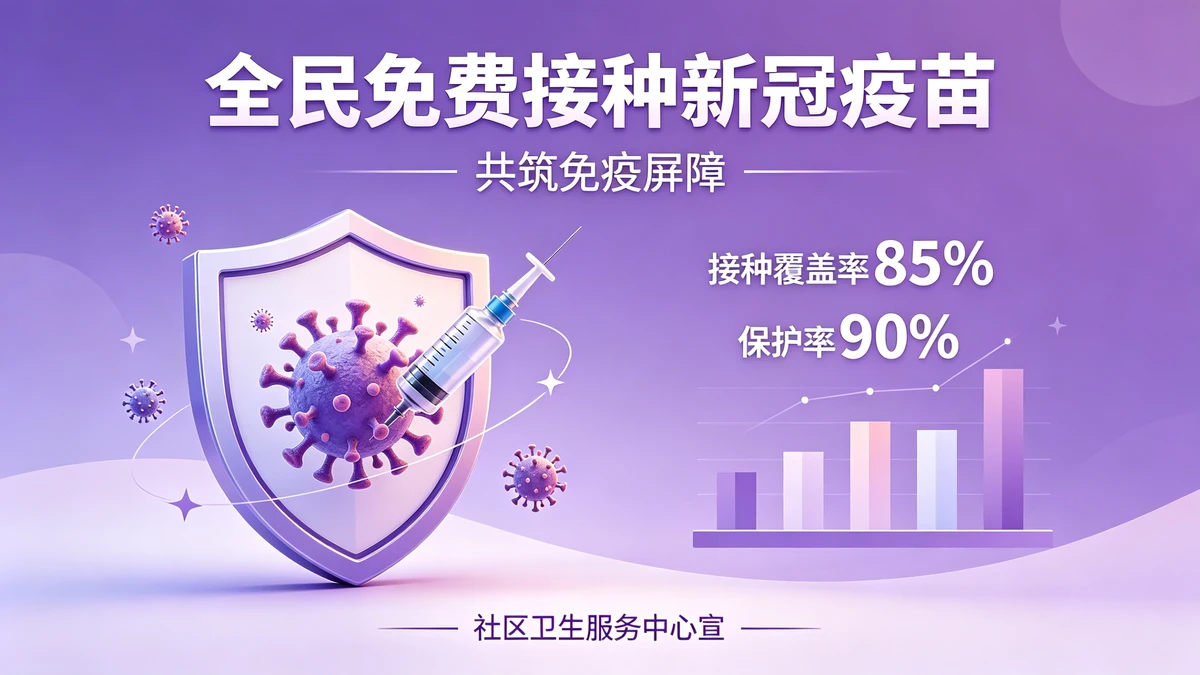 疫苗接种海报示例1